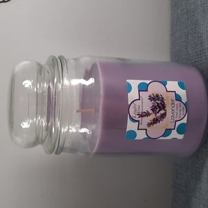 Lavender Jar Candle Single Wick Fresh Clean Relaxing Fragrance Scent
